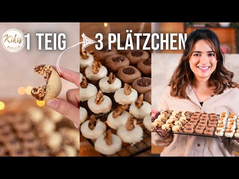 1 Teig = 3 Plätzchen / ganz einfach 200 Kekse backen aus nur einem Basisteig 😍
