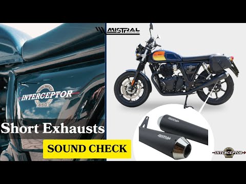 MISTRAL SHORT Exhausts - Royal Enfield Interceptor 650 - SOUND CHECK