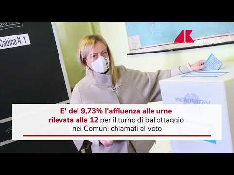 Elezioni amministrative 2021, l'affluenza alle 12