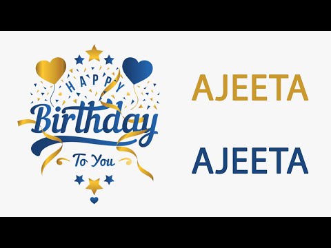 Happy Birthday to Ajeeta - Hindi Birthday Wish From Birthday Bash