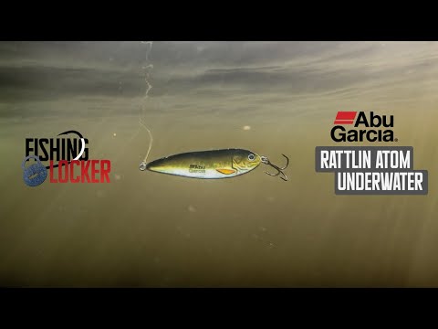 Lingurita oscilanta Abu Garcia Rattlin Atom 9.5cm 16.5g Red Head