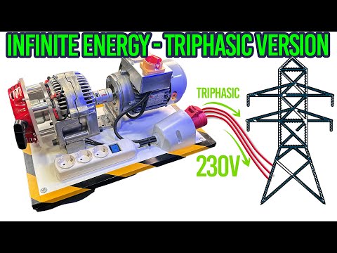 Triphasic Infinite Energy Generator 10Kw 230V - Liberty Engine 1.1