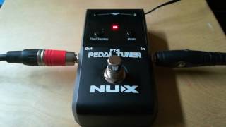Video thumbnail for Pedal afinador nux pt6 español by Daniel R
