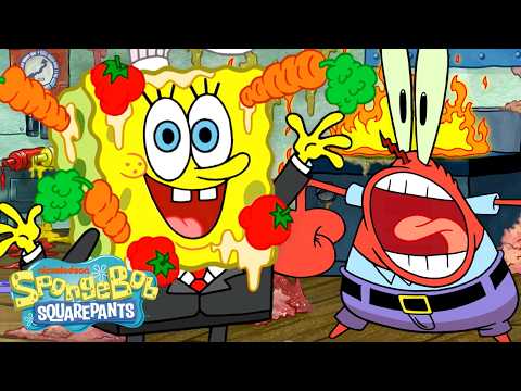 海綿寶寶最慘痛的料理災難！🫣 | 10分鐘 | 海綿寶寶 (SpongeBob's Biggest Cooking DISASTERS! 🫣 | 10 Minutes | SpongeBob)