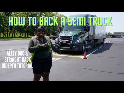 🚛 How to Back a Semi Truck | Straight Back & Alley Dock Tutorial for Beginners (Step-by-Step)
