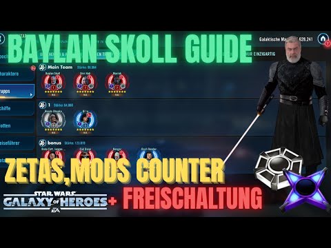 Ultimativer Baylan Skoll Guide in SWGOH - Counter, Freischaltung, Zetas, Omikrons | Team Deep Dive