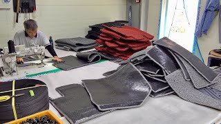 Erişte Araba Paspası Seri Üretim Süreci. Modern Oto Paspas İmalat Fabrikası