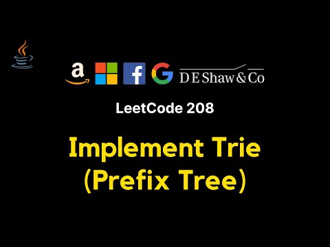 Leetcode 208 Implement Trie Prefix Tree Java
