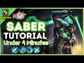4 Minute Saber Tutorial In The Jungle MLBB S39 2025