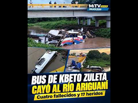 Bus de Kbeto Zuleta cayó al río Ariguaní: hay cuatro fallecidos y 17 heridos