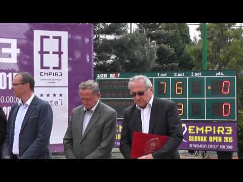 EMPIRE Slovak Open 2015: Ocenenie a príhovor riaditeľa turnaja Miroslava Hlavnu
