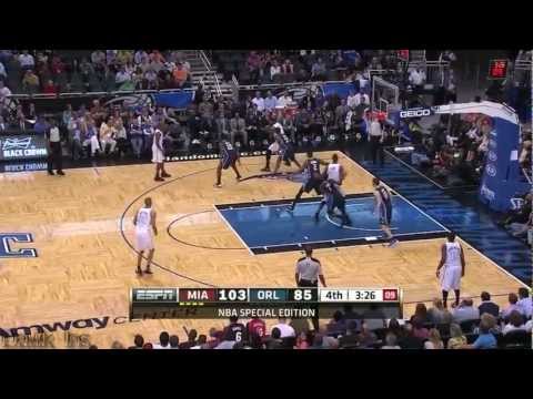 LeBron James 24 Points, 11 Assists, 9 Rebounds - Heat vs Magic Highlights (3.25.13)
