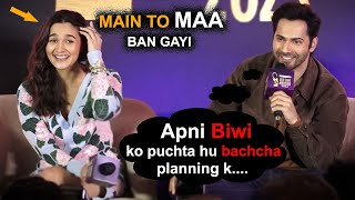 Varun Dhawan And Alia Bhatt FUNNY Reply To Reporter When He Asked When Will You Become A Father