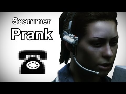 Amanda Ripley Calls Tech Support Scammers - Alien: Isolation Prank Call