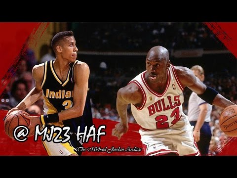 Michael Jordan vs Reggie Miller Highlights Bulls vs Pacers (1991.03.23) - 73pts Combined!