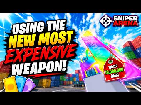 This NEW Weapon Is Worth 10,000,000 Cash... (Sniper Arena Roblox)