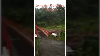 preview picture of video 'Jembatan di Plompong Terputus Diterjang Derasnya Arus Sungai'