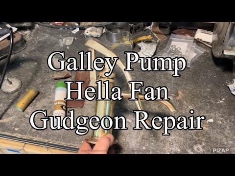 Contessa 26 Refit ep.30 - Galley Pump, Hella Fan and Gudgeon Repair