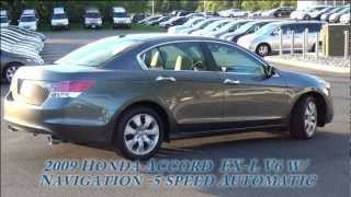 preview picture of video '2009 Honda Accord EX-L V6 w/ Navigation-Gray (Stock #:20011 )'
