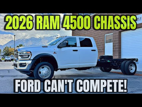 2026 RAM 4500 84" C/A - You Gotta Be Crazy To Buy A Ford Over This!