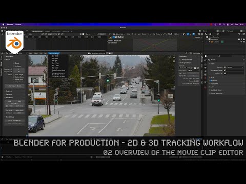 Blender 3.0 for Production - 2D & 3D Tracking Workflow - 02 Overview of the Movie Clip Editor