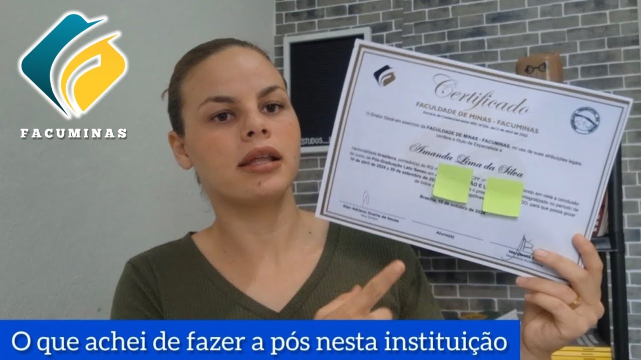Conclui a pós em Alfabetização e Letramento na Facuminas