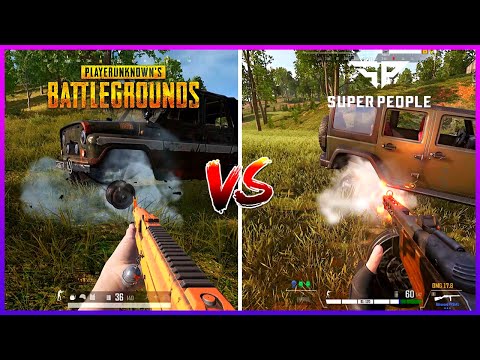 SUPER PEOPLE VS PUBG | Comparison - Attention to Details (Part 03)