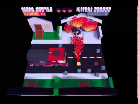 Cameron's Voxatron Level based on "Fahrenheit 451"