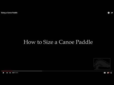 Bending Branches Sunburst ST Wood Canoe 1-Piece Paddle video poster