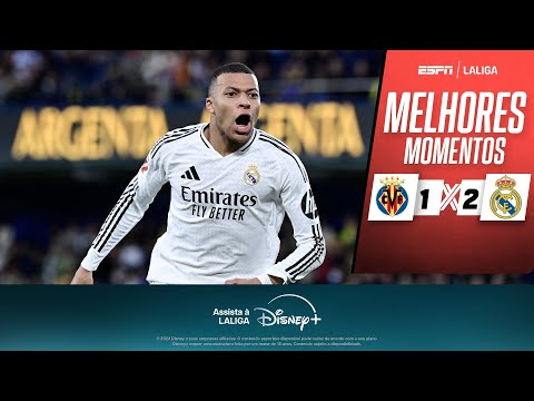 Gols e lances de Villarreal x Real Madrid