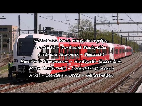 part.-1-11 Route MerwedeLingelijn Dordrecht - Geldermalsen