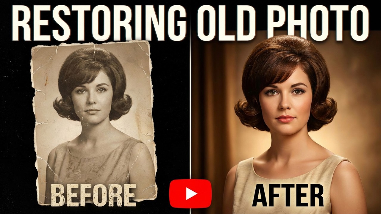 Restore Old Photos to Life with FREE AI! (Google Whisk + Gemini) | Colorize & Enhance