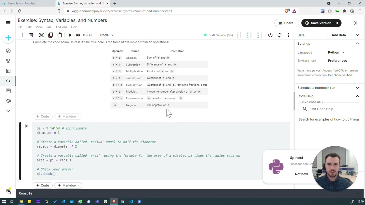 Introductory Python Walkthrough on Kaggle