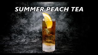 Canadian Whisky + Peach Schnapps = The Summer Peach Tea Cocktail