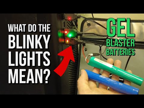 What do the Gel Blaster Battery Charger Lights Mean? Red vs Green and Flashing?