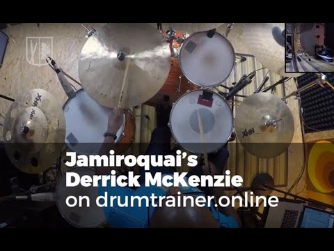 Jamiroquai´s Derrick McKenzie playing Cloud 9 @ drumtrainer.online