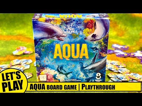 AQUA Biodiversity in the oceans Board Game  |  Solo Playthrough with Teach  |  the OP