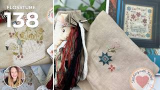 FlossTube 138 | New Cross Stitch Finish, FFO Fix, WIP Progress & Stitch With Me