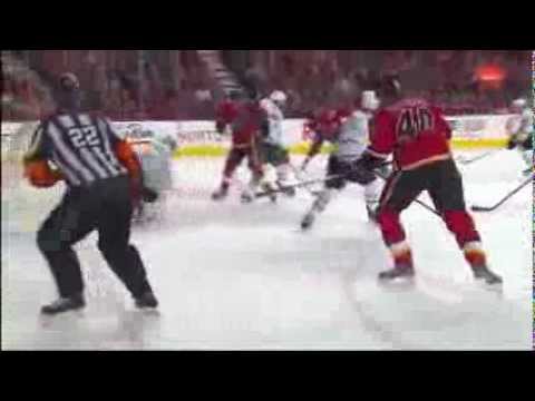Flames scores after beautiful save by  Irwing vs Stars