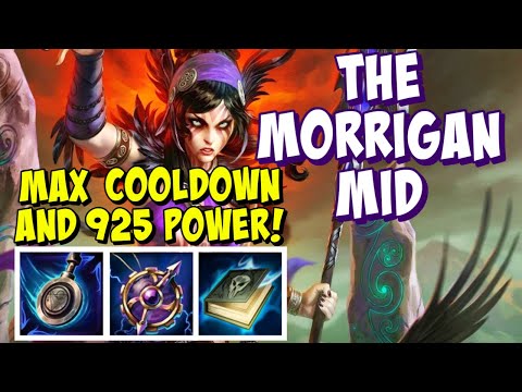 THE MORRIGAN MID GAMEPLAY SMITE - MAX COOLDOWN WITH 925 POWER!