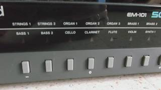 Video thumbnail for Roland EM-101 SoundPlus analog sound module demo (1985) by Dr Ralf Madness
