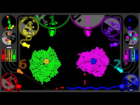 Team Core Destruction × Multiply or Release - Marble Race in Algodoo