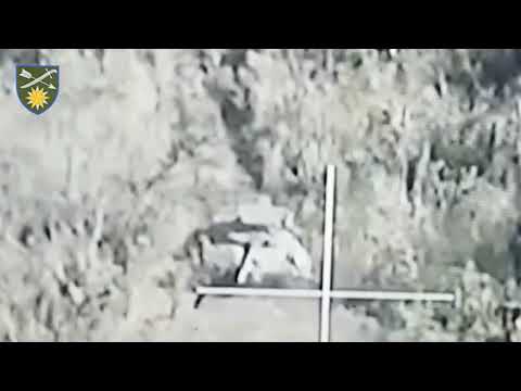 Ukrainian Soldiers Destroy Russian Tank With Stugna-P Anti-Tank Guided Missile