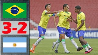 Argentina vs Brazil FULL Highlights  CONMEBOL SUB1