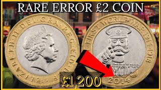 Rare Error £2 Coin Worth £1,200 – 2014 Valuable 2 Pound