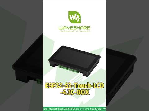 4.3" IPS Touch Display, 800x480,ESP32-S3 Dual-Core 240MHz AI Processor,Wi-Fi & BLE 5 #waveshare