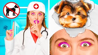 Funny Ways To Sneak Pets Into The Hospital | Funny Challenges by BaRaFun