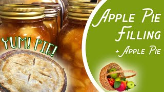 How to Make and Can Apple Pie Filling (+ simple Apple Pie video!) Water Bath #Canning