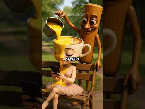 Tung Tung Sahur Tira un Cubo de Pintura a Ballerina Capuchina 😂 #pixverse #pixverseai #brainrot #ia