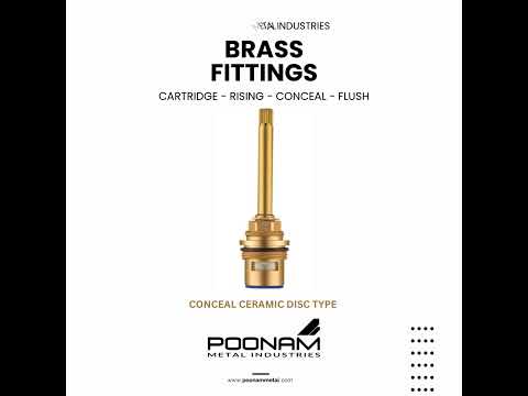 Brass Conceal Ceramic Fitting, Chrome
